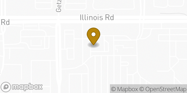 Map showing the location of Fifth Third Bank in Fort Wayne, IN 46804