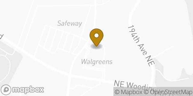 Map showing the location of ATM Walgreens in Woodinville, WA 98077