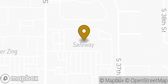 Map showing the location of Coinme in Mesa, AZ 85204