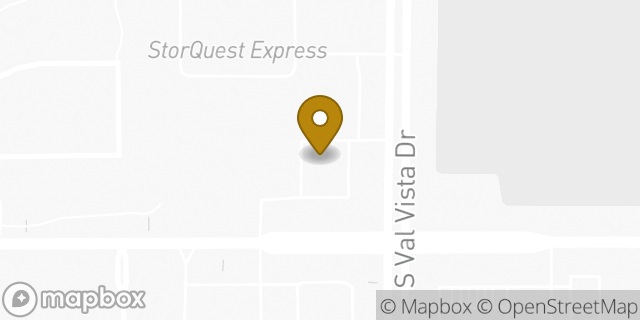 Map showing the location of ATM Walgreens in Gilbert, AZ