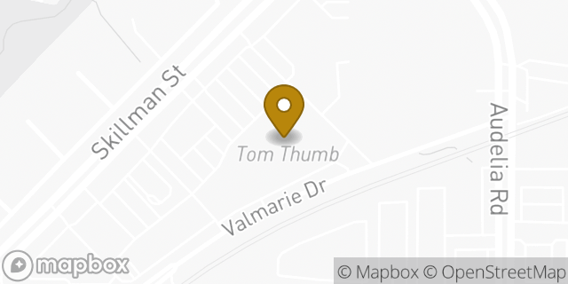 Map showing the location of Coinme in Dallas, TX 75243
