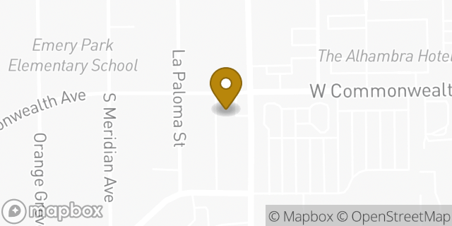 Map showing the location of Amazon Locker - Constance in Alhambra, CA 91803