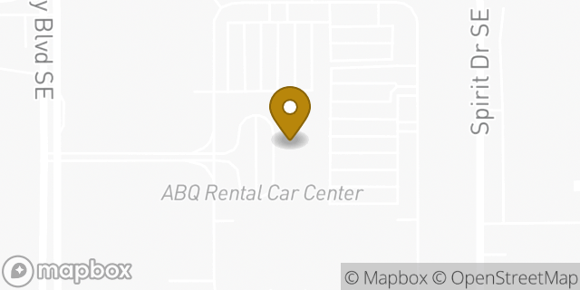 Map showing the location of Enterprise Rent-A-Car in Albuquerque, NM 87106