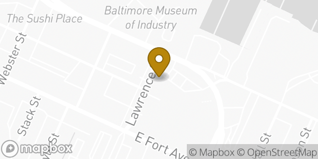 Map showing the location of Bank of America Walk-Up ATM | Royal Farms 0092 in Baltimore, MD 21230
