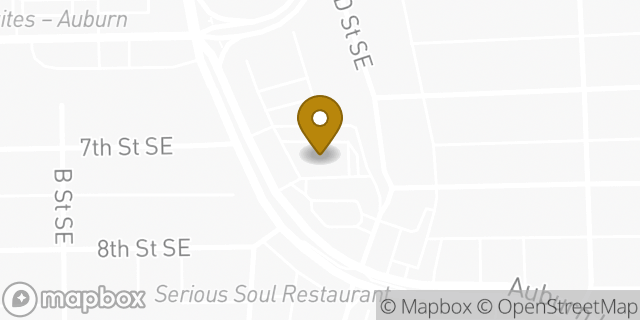 Map showing the location of McDonald's in Auburn, WA 98002