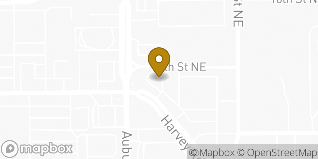 Map showing the location of Starbucks in Auburn, WA 98002