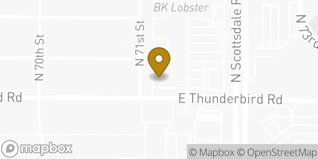 Map showing the location of Papa John's Pizza in Scottsdale, AZ 85254