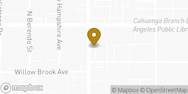 Map showing the location of Subway in Los Angeles, CA 90029