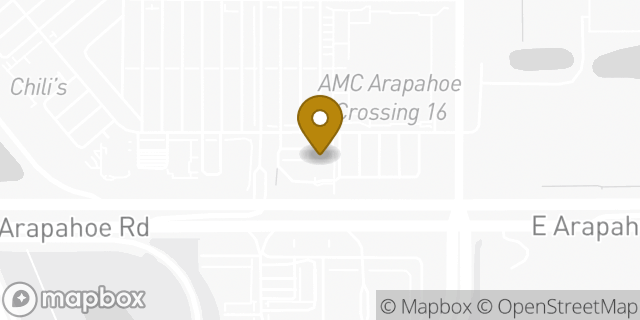 Map showing the location of Baskin-Robbins in Aurora, CO 80016