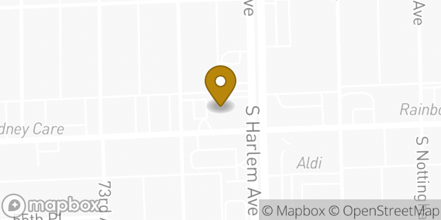 Map showing the location of AutoZone in Summit, IL 60501