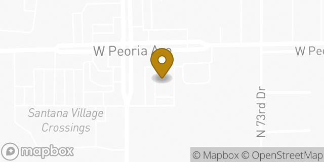 Map showing the location of Walgreens in Peoria, AZ 85345