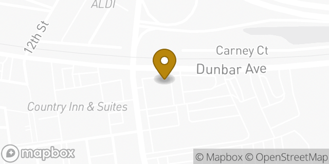 Map showing the location of Subway in Dunbar, WV 25064