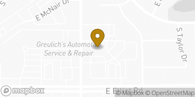 Map showing the location of AutoZone in Tempe, AZ 85283