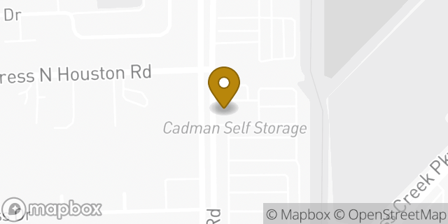 Map showing the location of Amazon Locker - Hook in Houston, TX 77070
