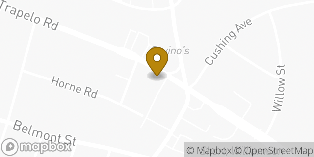 Map showing the location of Starbucks in Belmont, MA 02478