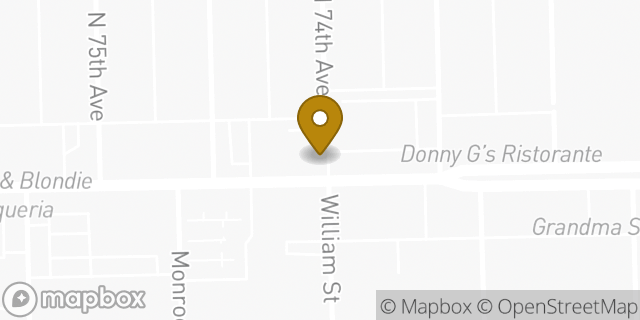 Map showing the location of Panera Bread in Elmwood Park, IL 60707