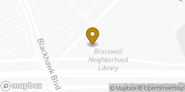 Map showing the location of Amazon Locker - Tutu in Houston, TX 77089