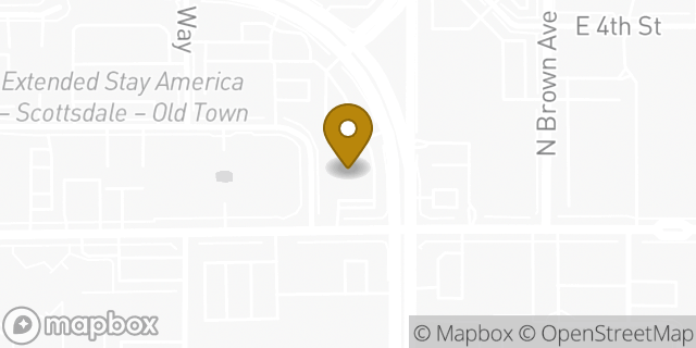 Map showing the location of Walgreens in Scottsdale, AZ 85251