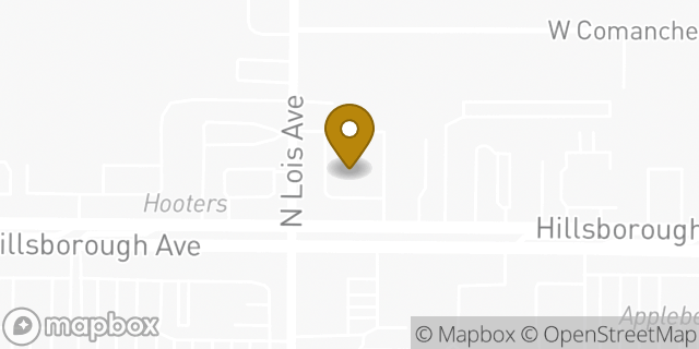 Map showing the location of ATM Walgreens in Tampa, FL 33614