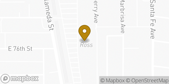 Map showing the location of Amazon Locker - Ventoux in Huntington Park, CA 90255