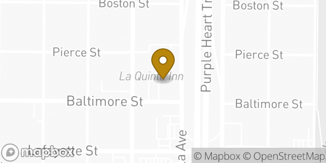 Map showing the location of La Quinta Inn Laredo I-35 in Laredo, TX 78041
