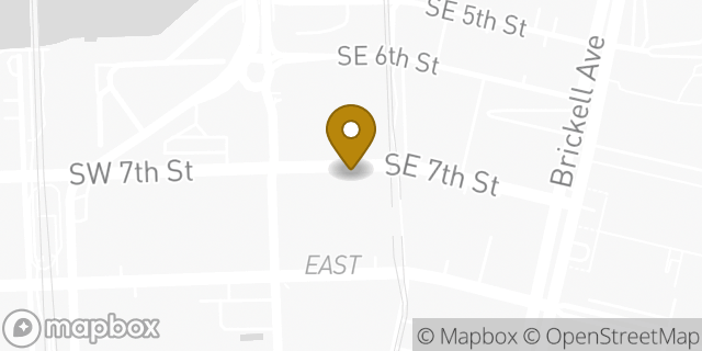 Map showing the location of Levi's in Miami, FL 33130