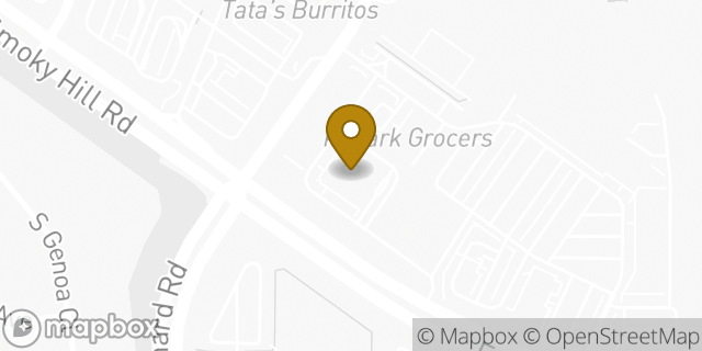 Map showing the location of ATM Walgreens in Aurora, CO 80015