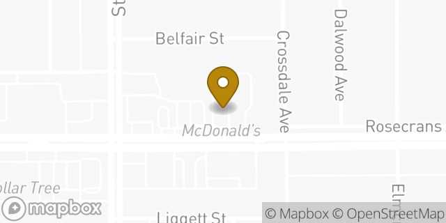 Map showing the location of McDonald's in Norwalk, CA 90650