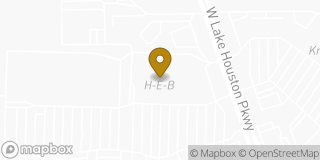 Map showing the location of H-E-B in Humble, TX 77346