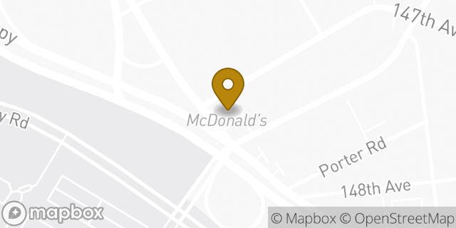 Map showing the location of McDonald's in Jamaica, NY 11434