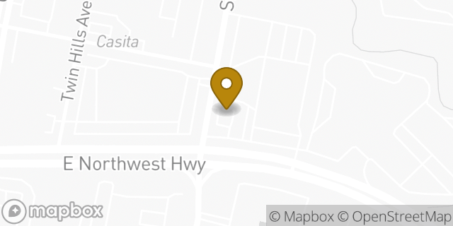 Map showing the location of Starbucks in Dallas, TX 75231