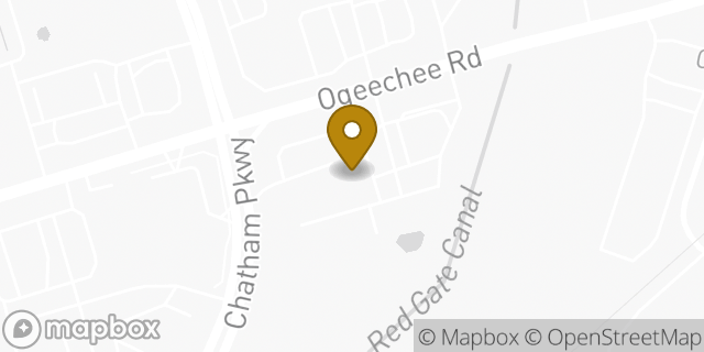 Map showing the location of Amazon Locker - Tita in Savannah, GA 31405