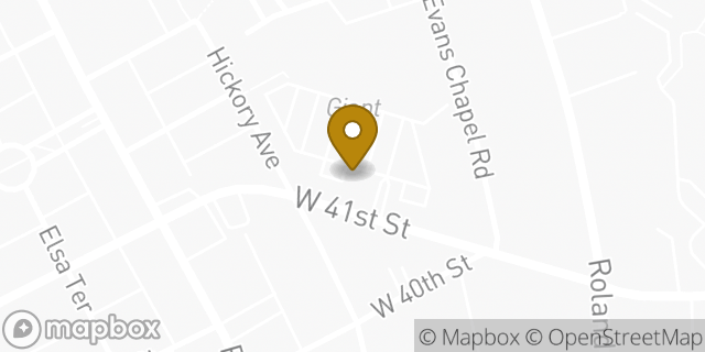 Map showing the location of Chipotle Mexican Grill in Baltimore, MD 21211