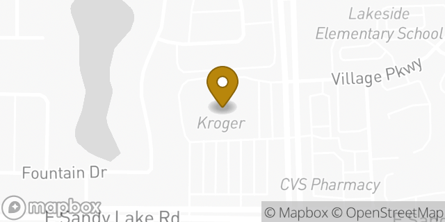 Map showing the location of ATM Kroger in Coppell, TX 75019