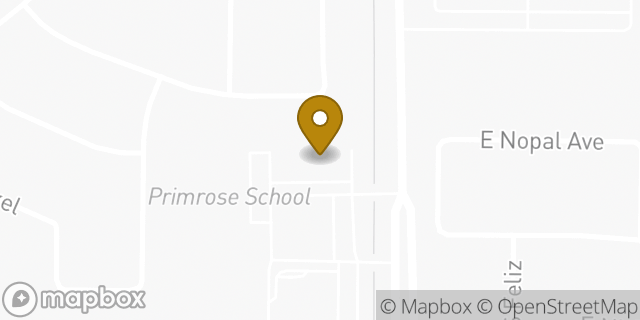 Map showing the location of AutoZone in Mesa, AZ 85209