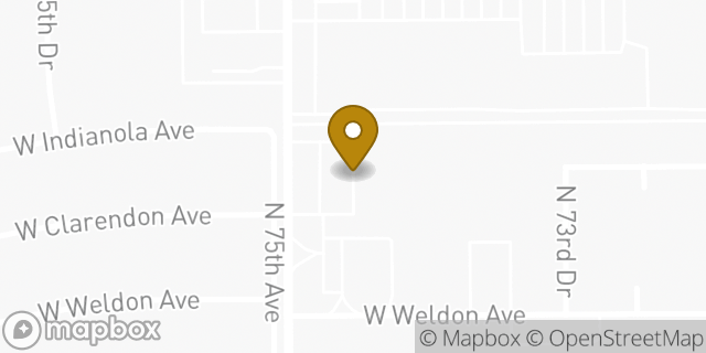 Map showing the location of QuikTrip in Phoenix, AZ 85033
