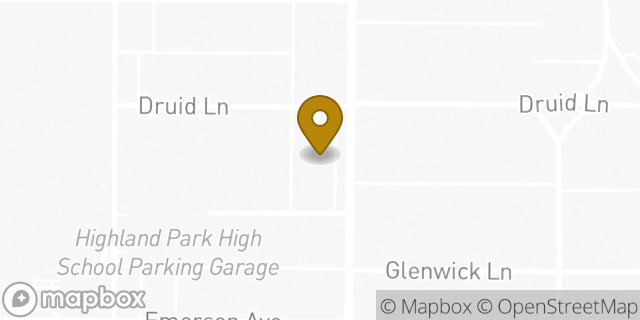 Map showing the location of CVS Pharmacy in Dallas, TX 75205