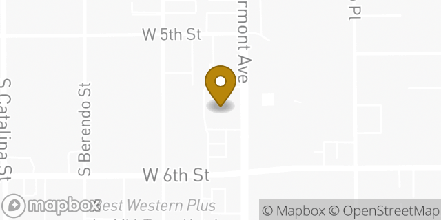 Map showing the location of ATM Walgreens in Los Angeles, CA