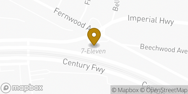Map showing the location of ATM 7ELEVEN-FCTI in Lynwood, CA 90262