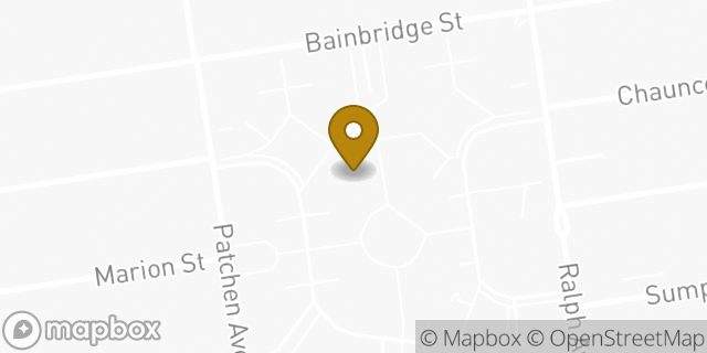 Map showing the location of Amazon Locker - Niku in Brooklyn, NY 11233