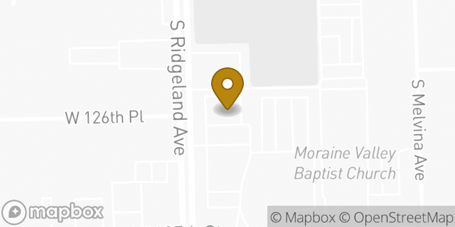 Map showing the location of Chase Bank in Palos Heights, IL 60463