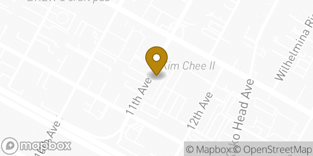 Map showing the location of Subway in Honolulu, HI 96816