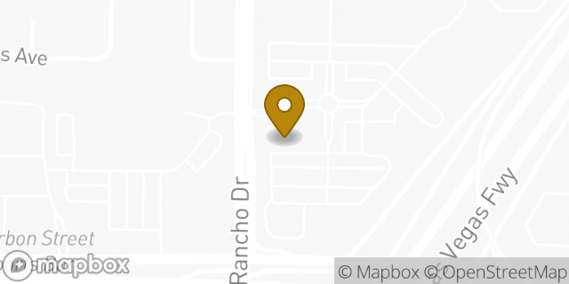 Map showing the location of Panera Bread in Las Vegas, NV 89102