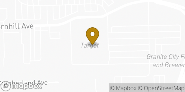 Map showing the location of ATM Target in Fort Wayne, IN 46805