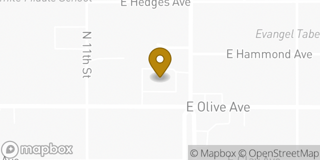 Map showing the location of ATM Walgreens in Fresno, CA