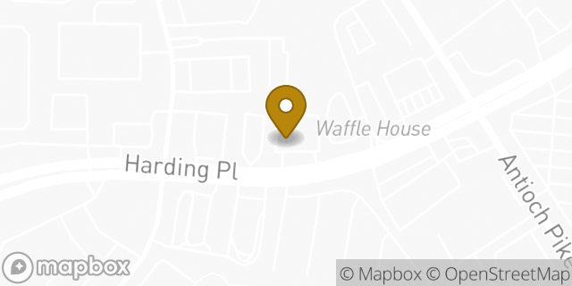 Map showing the location of Dunkin' in Nashville, TN 37211