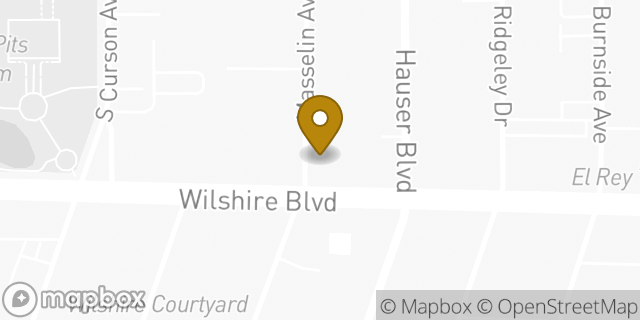 Map showing the location of Amazon Locker - Margara in Los Angeles, CA 90036