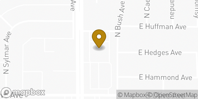 Map showing the location of Starbucks Drive Thru in Fresno, CA 93727