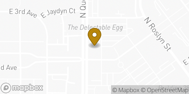 Map showing the location of Starbucks in Denver, CO 80230