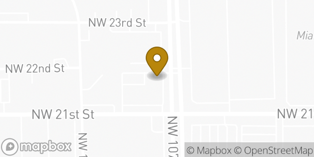 Map showing the location of Enterprise Rent-A-Car in Sweetwater, FL 33172
